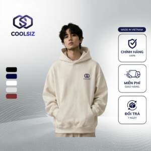 Alternative view of Áo hoodie unisex form rộng phong cách streetwear
